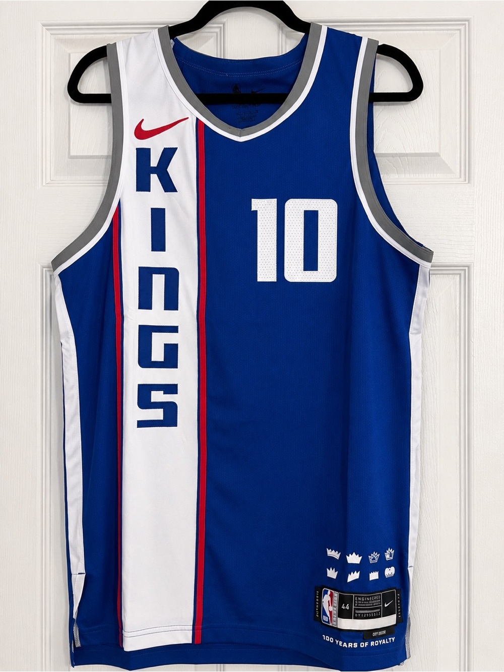 NBA Kings Blue and White Jersey #10